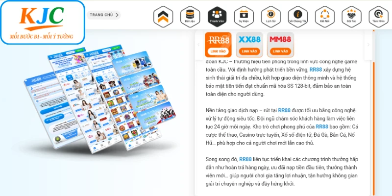 Thương hiệu RR88 ra mắt năm 2024, thuộc liên minh